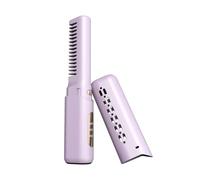 Eighosee Mini Lisseur à Cheveux Professionnel, Peigne Chaud Électrique à Chauffage, Lisseur Portable Multifonctionnel -A