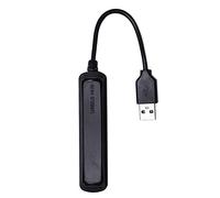 Eighosee Moyeu de transmission ultra-mince 1 à 4 ports USB 2.0 4 ports répartiteur de moyeu noir