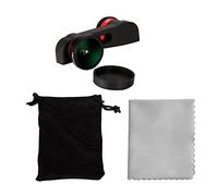 Eighosee Objectif Fish Eye 180 degrés + kit objectif large pour 4,7" Rouge