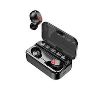 Eighosee Oreillette Bluetooth S10Pro Oreillette Tactile StéRéO Bluetooth 5.2 BilatéRale avec BoîTier de Charge à Affichage NuméRique 2200MA Noir