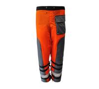 Eighosee Pantalon de Tronçonneuse à Ceinture de Taille Réglable Pantalon de Protection Du Travail Du Bois