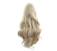 Eighosee Perruque Blonde Synthétique à Dentelle Blonde 1 Pièce. Perruque Blonde Dorée, Couleur Blonde Piano, Cheveux Longs et Doux, Fibres Résistantes à la Chaleur, Perruque Longue Ondulée.
