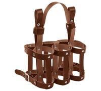 Eighosee Porte-Bouteille de Bière pour Vélo, Porte-Boisson en Cuir, Porte-Bouteille D' de Bière D'Extérieur, Marron