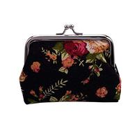 Eighosee Porte-Monnaie clePortefeuille de moraillon en Toile (Noir)