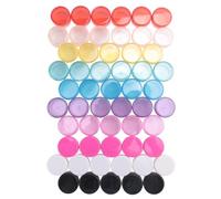 Eighosee Pot en Plastique de 50 PièCes, Contenant CosméTique Vide avec Couvercle pour les CrèMes, Stockage D'éChantillons de Maquillage, 5 G, 10 Couleurs