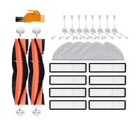 Eighosee Remplacement pour aspirateur robot D9 D9 Max L10 Pro, avec brosse principale, brosse latérale blanche, filtre HEPA, chiffon