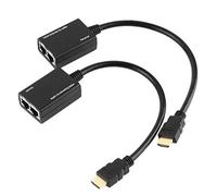 Eighosee Répéteur balun LAN Ethernet RJ45 CAT5E CAT6 jusqu'à 1080p