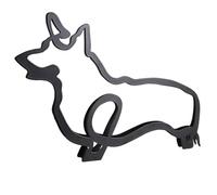 Eighosee Sculpture Murale d'art Minimaliste de Chien en Métal, Art Mural de Ligne de Chien Minimaliste, Décoration de Maison Minimaliste Moderne, Décoration de Salon Env. 17 X 11,5 X 1,9 cm