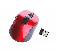 Eighosee Souris de 2,4 G pour récepteur USB, souris optique sans , pour ordinateur portable, ordinateur de bureau, PC - Rouge