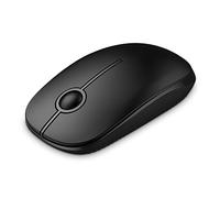 Eighosee Souris optique sans 2,4 G avec nano-récepteur, moins de bruit, portable pour ordinateur portable, PC, ordinateur portable, noir