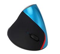 Eighosee Souris verticale photoélectrique sans 2,4 GUSB au design ergonomique ou optique verticale, convient pour ordinateur portable et ordinateur de bureau (bleu)