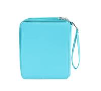 Eighosee Trousse à crayons super capacité 168 emplacements avec fermeture éclair pour crayons aquarelle, crayons de couleur et pinceaux cosmétiques Vert lac, Vert