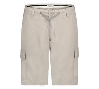 Eight 2 Nine Confortable Short Cargo en Lin avec Cordon de Serrage et Poches latérales, Couleurs:Beige, Taille:29W