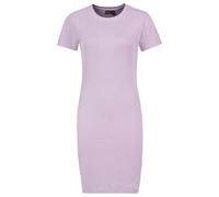 Eight 2 Nine Robe côtelée élégante à Manches Courtes col Rond pour Affaires et Tous Les Jours, Couleurs:Lilas, Taille:M