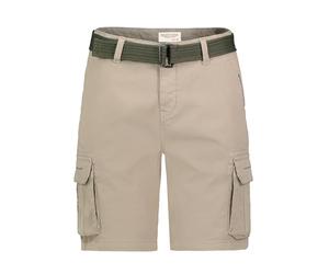 Eight 2 Nine Short Cargo Homme avec Ceinture et Poches latérales, Couleurs:Beige, Taille:29W