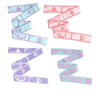 Eight Grid Resistance Band - Yoga Fitness Elastic | Universal Stretching Exercise Band For Adults And Children, Dance Pilates Gymnastics Workout Tool | Enhances Flexibility Strength Leg Training Home