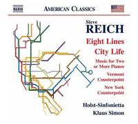 Klaus Simon – Steve Reich : Eight Lines / City Life – CD – NAXOS