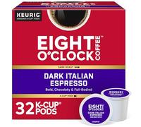 Eight O'Clock - Café expresso italien foncé, dosettes Keurig à portion individuelle, torréfaction foncée, 32 unités