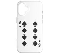 Eight of Spades Deck of Cards Costume de Groupe d'halloween Coque pour iPhone 16