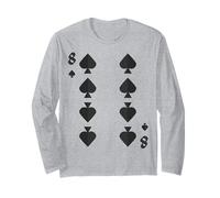 Eight of Spades Deck of Cards Costume de Groupe d'halloween Manche Longue