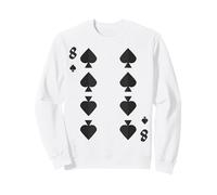 Eight of Spades Deck of Cards Costume de Groupe d'halloween Sweatshirt
