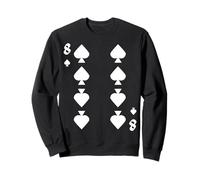 Eight of Spades Deck of Cards Costume de Groupe d'halloween Sweatshirt