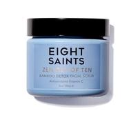 Eight Saints Zen Out Of Ten Bamboo Detox Face Scrub Exfoliator, Natural and Organic Daily Exfoliating Facial Scrub With Bamboo Fibers to Unclog Pores, Blackheads, Blemishes, and Dull Skin, 2 Ounces