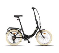EIGHT vélo pliant cadre acier entrée basse Shimano 6 vitesses freins sur jante qualité hollandaise entièrement équipé noir