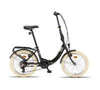 EIGHT vélo pliant cadre acier entrée basse Shimano 6 vitesses freins sur jante qualité hollandaise entièrement équipé noir