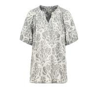 Eight2Nine Femme Chemise Chemise d'été avec col en V et motif intégral