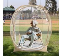 EighteenTek Tente de Sport résistante aux intempéries Tente à Bulles pour extérieur Abri instantané Transparent Grand Spécieux Léger Portable Brevet en Attente