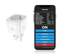 EIGHTREE 16A Tasmota Prise Intelligente avec Suivi Énergie, Matter 1 pc | Prise Intelligente Tasmota, Alexa et Home Assistant. Puce ESP8685, config. facile, WiFi 2,4 GHz, contrôle local sans cloud