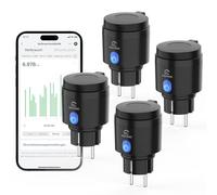 EIGHTREE Prise Connectée Extérieure 16A (Type F), Prise Etanche IP44, Programmateur Prise Extérieur, Contrôle Vocal et à Distance, Monitorage de Consommation, Compatible Alexa/Google/SmartThings