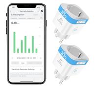 EIGHTREE Prise Connectée WiFi 2.4G/5GHz Compatible avec Alexa/Google, 2PCS