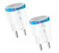 EIGHTREE Zigbee Prise intelligente avec mesure de la consommation d'énergie, 16 A, répéteur Zigbee, hub Zigbee nécessaire, compatible avec Home Assistant, Hubitat, SmartThings, Alexa