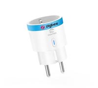 EIGHTREE Zigbee Prise intelligente avec mesure de la consommation d'énergie, 16 A, répéteur Zigbee, hub Zigbee nécessaire, compatible avec Home Assistant, Hubitat, SmartThings, Alexa