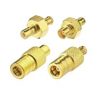 Eightwood 4X Adaptateur Antenne Dab+ Multi-Usage MCX vers SMB pour Radio | Adaptateur autoradio, 4 types de connecteurs MCX vers SMB, pour radio DAB+, GPS