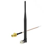 Eightwood 868 MHz Antenne WiFi PC 3 dBi NFC RFID Adaptateur SMA Mâle + SMA Femelle Câble Pigtail RG178 15 cm pour Antenne GSM CB Radio sans Fil WiFi Homematic CCU2 CC1101