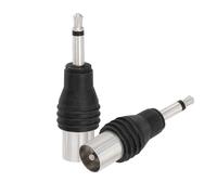 Eightwood Adaptateur Jack 3,5 Mono vers PAL TV Lot de 2