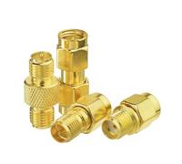 Eightwood Adaptateur SMA RP-SMA Kit Adaptateur Antenne WiFi SMA à RP SMA 4 Type pour Carte WiFi Antenne WiFi Cartes PCI sans Fil Routeur Wirelesse Bluetooth ZigBee