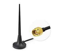 Eightwood Antenne 4g 3.5dbi SMA Mâle Base Magnétique avec 300CM RG174 Câble | Antenne Extérieure LTE sans Fil Externe pour GPS GSM 2G 3G 4G Routeur WiFi UMTS Huawei ZTE MF60 MF821D
