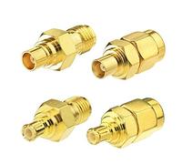 Eightwood Antenne 4G Adaptateur SMA à MCX Kit Adaptateur SMA Antenne MCX à SMA 4 Type pour Wirelesse WiFi Routeur 4G Antenne 2G 3G 4G WLAN LAN GPS Adaptateur Antenne Autoradio