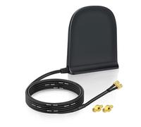Eightwood Antenne 5G LTE 4G 10 dBi SMA mâle Dual Band MIMO Antenne avec base magnétique Antenne omnidirectionnelle + câble de 2 m pour GSM Mobile Hotspot Router CPE Caméra de surveillance IoT Smart