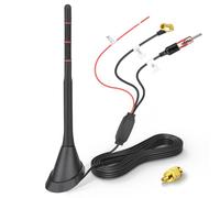 Eightwood Antenne Autoradio Active Dab+ FM avec Amplificateur 5m Câble