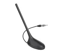 Eightwood Antenne Autoradio FM AM de Toit Universelle 20cm Adaptateur DIN | Compatible antenne radio voiture Pioneer Blaupunkt Clarion Kenwood Alpine et tuners numériques