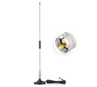 Eightwood Antenne CB 27MHz Mobile 66cm avec Base Magnétique, Antenne Voiture pour Radio CB avec PL259 Plug et Câble 300cm, 4.5dBi, pour Midland President Cobra Uniden Anytone, pour SUV Pickup