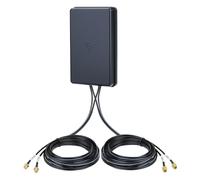 Eightwood Antenne combinée 4G LTE & Dual WiFi 6E MIMO 2 x SMA + 2 x connecteurs RP-SMA IP65 grade industriel 600-6000 MHz pour routeur 4G LTE/3G WiFi 6E Bluetooth Zigbee IoT