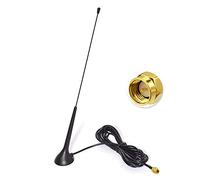Eightwood Antenne Dab+ Aimant Toit Voiture, Dab Antenne Magnétique avec Câble RG174 3M et Connecteur SMA, Compatible avec Autoradios Blaupunkt, Pioneer, Alpine