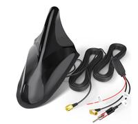 Eightwood Antenne DAB DAB+ pour voiture - Antenne de toit FM/DAB/GPS avec amplificateur - Adaptateur SMB/DIN/SMA + rallonge de 5 m pour radio numérique Pioneer, Sony, KW, JC