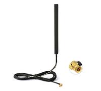 Eightwood Antenne Dab+ Voiture SMB Connecteur Verre Patch Montage Car Radio Antenne RG174 3m Câble Coaxial 9.8ft pour Blaupunkt Pioneer Clarion Alpine Autoradio Multi-Way